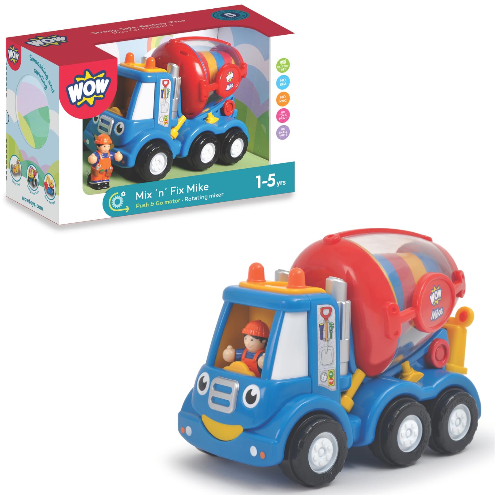 Amazon | WOW Toys 働く乗り物 ミックスイン・マイク TYWT10185